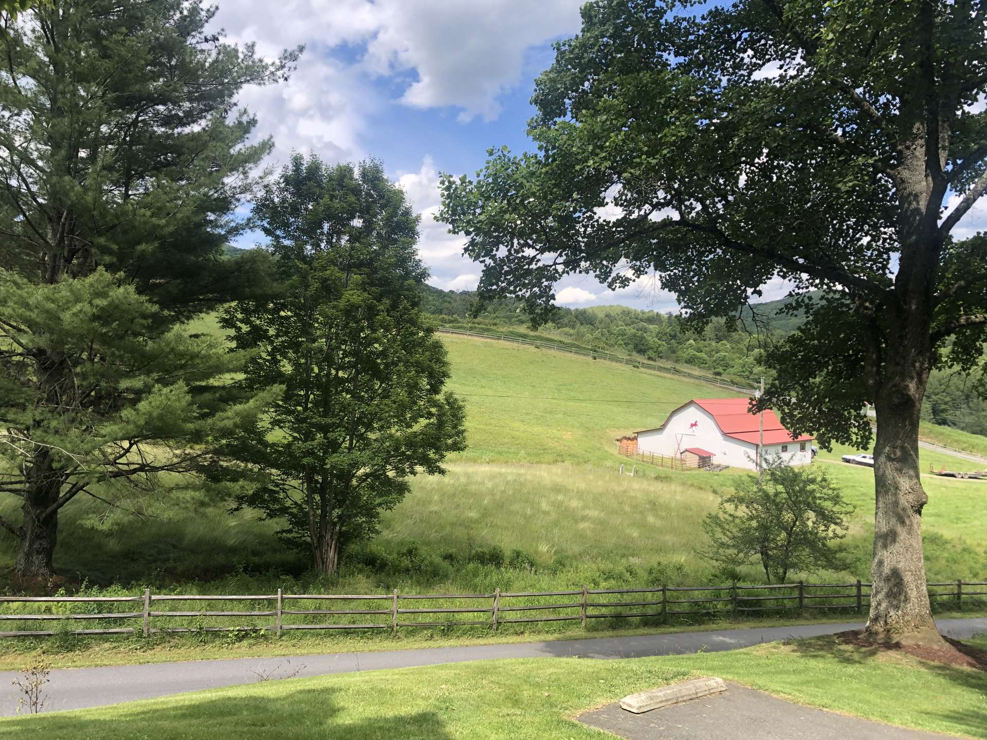 View from the barn